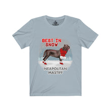 Load image into Gallery viewer, Neapolitan Mastiff Best In Snow Unisex Jersey Short Sleeve Tee