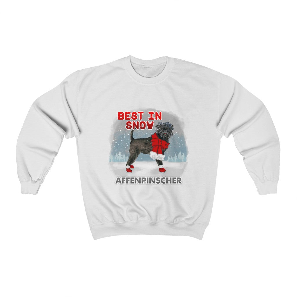 Affenpinscher Best In Snow Heavy Blend™ Crewneck Sweatshirt