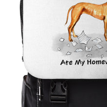 Load image into Gallery viewer, My Pharoah Hound Ate My Homework Backpack