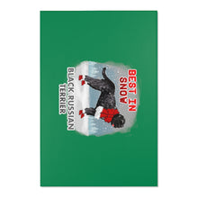 Load image into Gallery viewer, Black Russian Terrier Best In Snow Area Rug