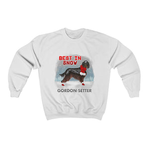 Gordon Setter Best In Snow Heavy Blend™ Crewneck Sweatshirt