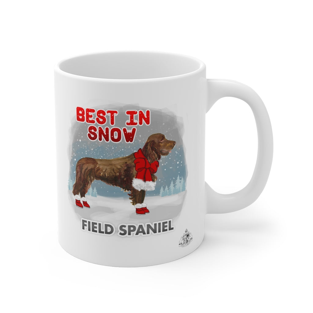Field Spaniel Best In Snow Mug