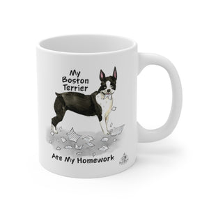 My Boston Terrier Ate My Homework Mug