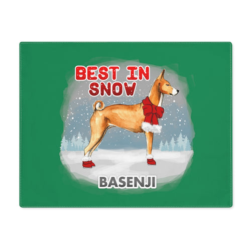 Basenji Best In Snow Placemat