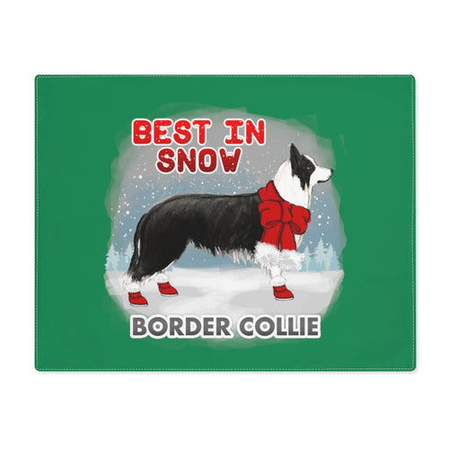 Border Collie Best In Snow Placemat