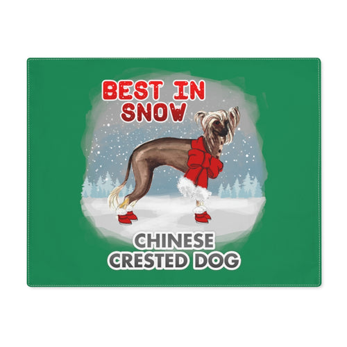 Chinese Crested Best In Snow Placemat