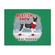 Load image into Gallery viewer, Rat Terrier Best In Snow Placemat