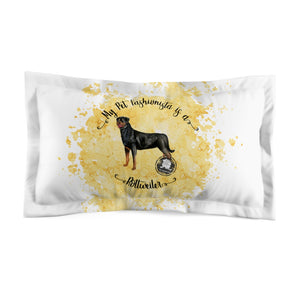 Rottweiler Pet Fashionista Pillow Sham