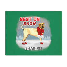 Load image into Gallery viewer, Shar Pei Best In Snow Placemat
