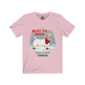 Sealyham Terrier Best In Snow Unisex Jersey Short Sleeve Tee