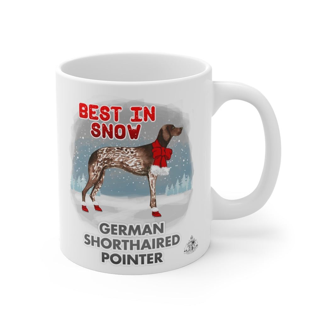 German Short Haired Pointer Best In Snow Mug