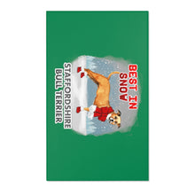 Load image into Gallery viewer, Staffordshire Bull Terrier Best In Snow Area Rug