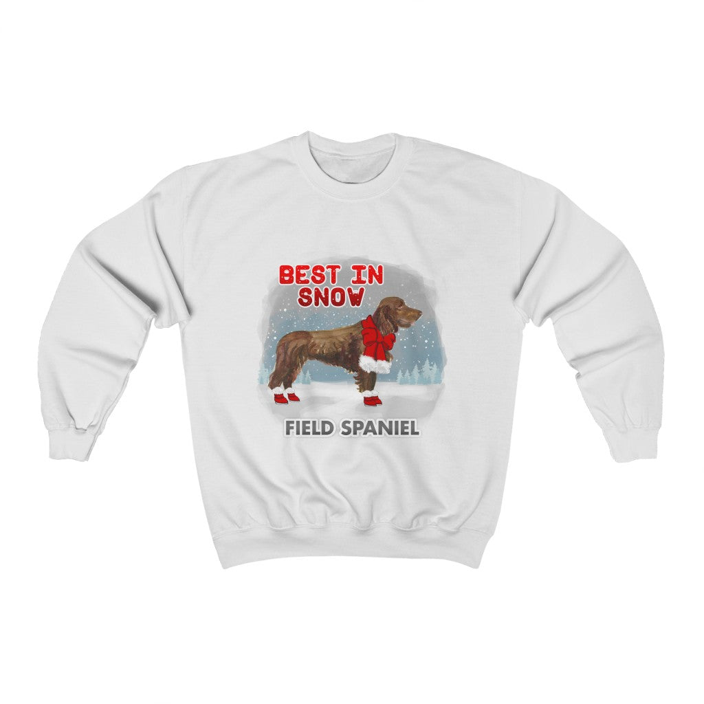 Field Spaniel Best In Snow Heavy Blend™ Crewneck Sweatshirt