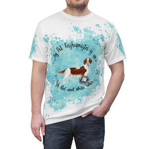Irish Red and White Setter Pet Fashionista All Over Print Shirt