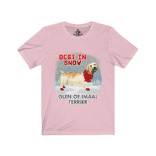Load image into Gallery viewer, Glen of Imaal Terrier Best In Snow Unisex Jersey Short Sleeve Tee