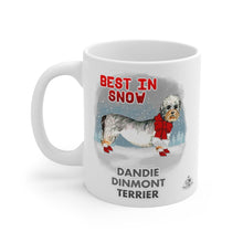 Load image into Gallery viewer, Dandie Dinmont Terrier Best In Snow Mug