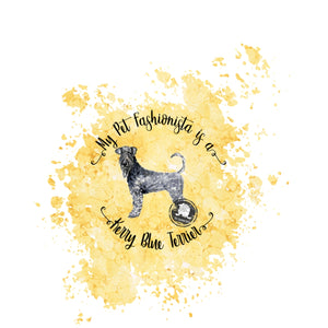 Kerry Blue Terrier Pet Fashionista Duvet Cover