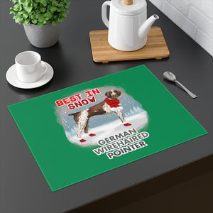 German WireHaired Pointer Best In Snow Placemat