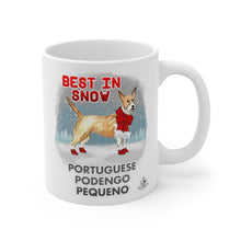 Load image into Gallery viewer, Portuguese Podengo Pequeno Best In Snow Mug
