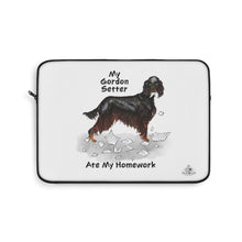 Load image into Gallery viewer, My Gordon Setter Ate My Homework Laptop Sleeve