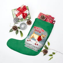 Load image into Gallery viewer, Short Haired Chihuahua Best In Snow Christmas Stockings