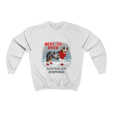 Load image into Gallery viewer, Australian Shepherd Best In Snow Heavy Blend™ Crewneck Sweatshirt