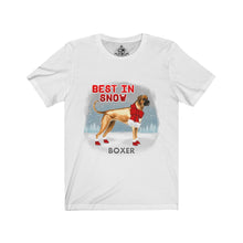 Load image into Gallery viewer, Boxer Best In Snow Unisex Jersey Short Sleeve Tee