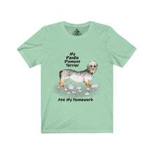 Load image into Gallery viewer, My Dandie Dinmont Terrier Ate My Homework Unisex Jersey Short Sleeve Tee