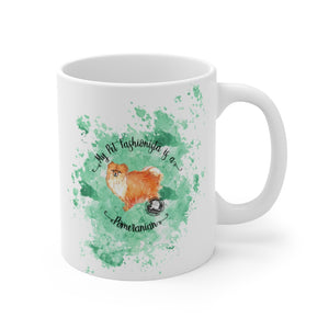 Pomeranian Pet Fashionista Mug