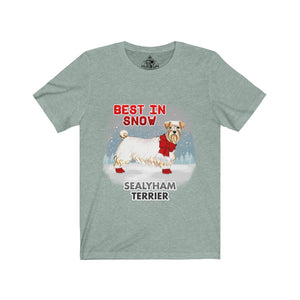 Sealyham Terrier Best In Snow Unisex Jersey Short Sleeve Tee