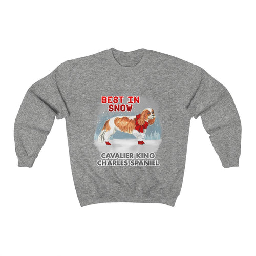 Cavalier King Charles Spaniel Best In Snow Heavy Blend™ Crewneck Sweatshirt