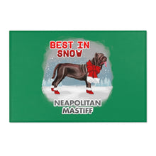 Load image into Gallery viewer, Neapolitan Mastiff Best In Snow Area Rug