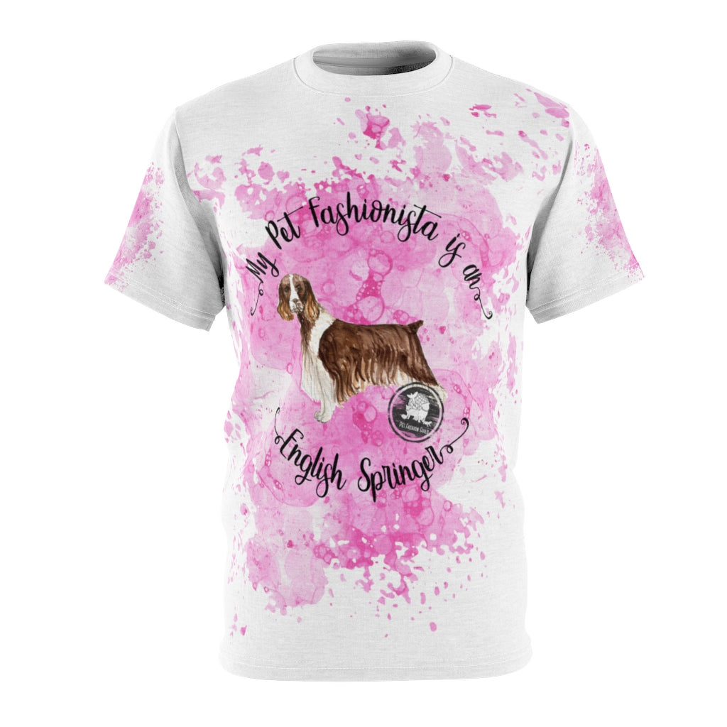 English Springer Spaniel Pet Fashionista All Over Print Shirt