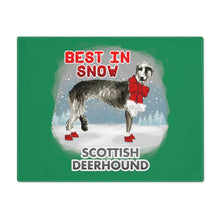 Load image into Gallery viewer, Scottish Deerhound Best In Snow Placemat