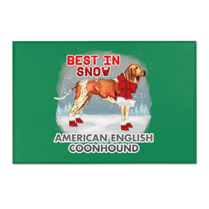 American English Coonhound Best In Snow Area Rug