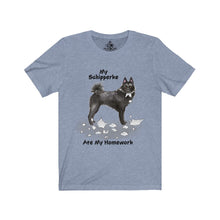 Load image into Gallery viewer, My Schipperke Ate My Homework Unisex Jersey Short Sleeve Tee