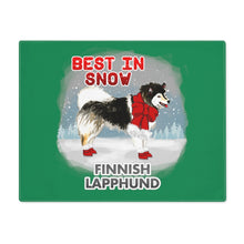 Load image into Gallery viewer, Finnish Lapphund Best In Snow Placemat
