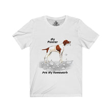 Load image into Gallery viewer, My Pointer Ate My Homework Unisex Jersey Short Sleeve Tee
