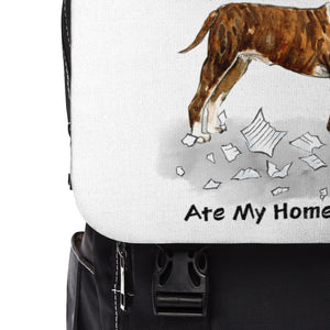 My Colored Bull Terrier Ate My Homework Backpack