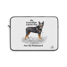 Load image into Gallery viewer, My Australian Cattle Dog Ate My Homework Laptop Sleeve