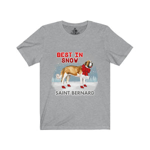 Saint Bernard Best In Snow Unisex Jersey Short Sleeve Tee