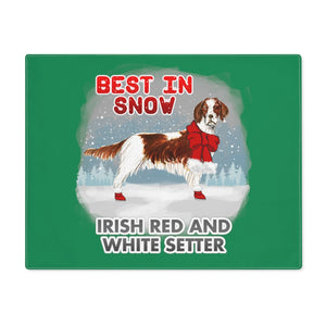 Irish Red and White Setter Best In Snow Placemat