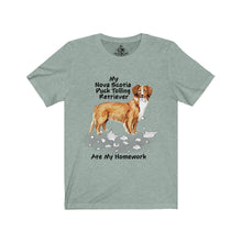 Load image into Gallery viewer, My Nova Scotia Duck Tolling Retriever Ate My Homework Unisex Jersey Short Sleeve Tee