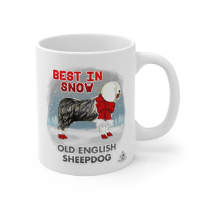Old English Sheepdog Best In Snow Mug