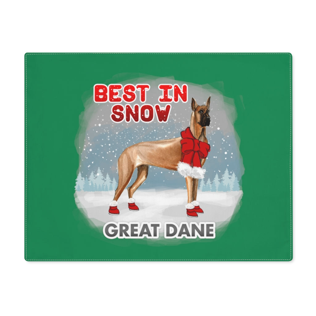 Great Dane Best In Snow Placemat