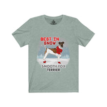 Load image into Gallery viewer, Smooth Fox Terrier Best In Snow Unisex Jersey Short Sleeve Tee