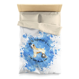 Soft Coated Wheaten Terrier Pet Fashionista Duvet Cover