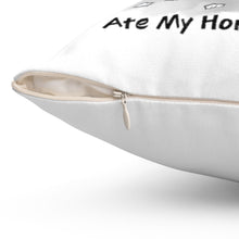 Load image into Gallery viewer, My English Springer Spaniel Ate My Homework Square Pillow