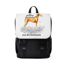 Load image into Gallery viewer, My Basenji Ate My Homework Backpack