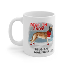 Load image into Gallery viewer, Belgian Malinois Best In Snow Mug